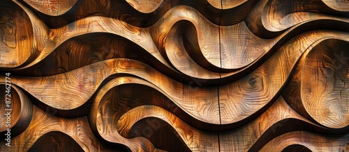 Abstract Wooden Wall Sculpture
