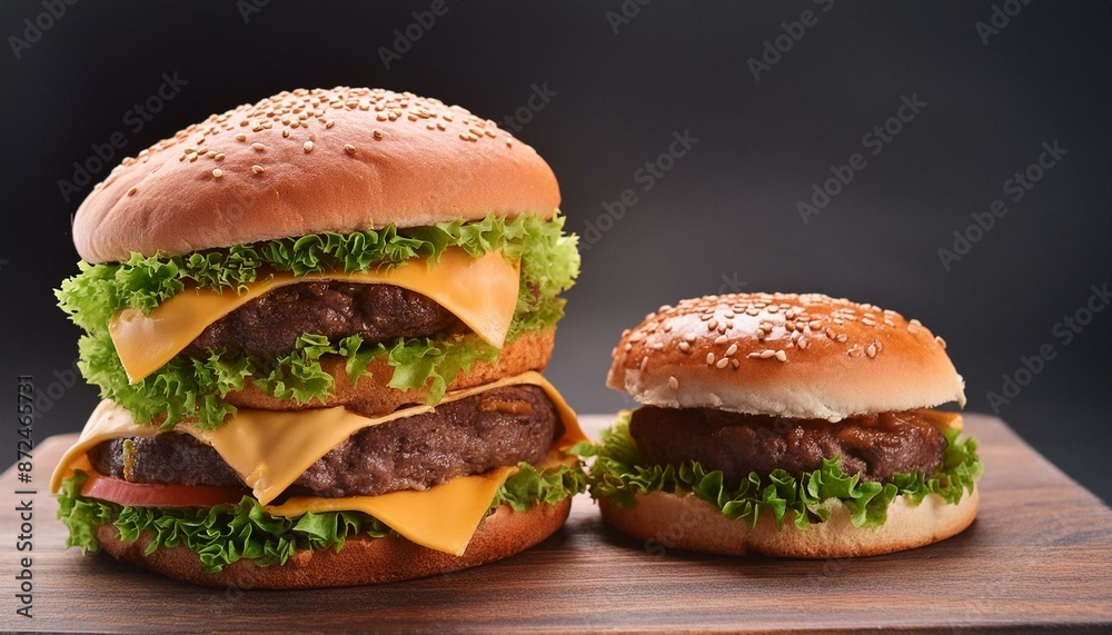 大きなハンバーガーと小さなハンバーガー3 大きなハンバーガーと小さなハンバーガー3