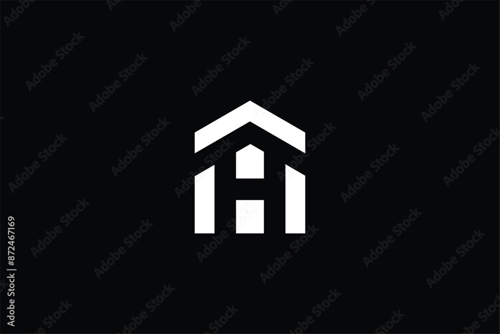 letter H home icon construction company logo, real estate abstract building logo, house renovation, home improvement, modern house logo, modern house vector minimal line letter H home icon construction company logo, real estate abstract building logo, house renovation, home improvement, modern house logo, modern house vector minimal line