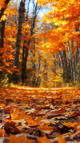 Wallpaper Mural Golden Autumn Pathways Torontodigital.ca