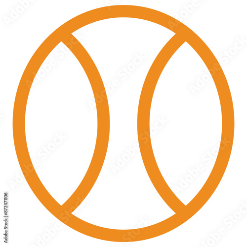 Baseball ball flat icon. softball icon.