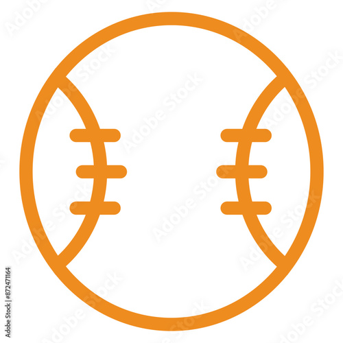 Baseball ball flat icon. softball icon.
