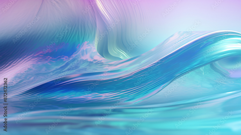 Fototapeta premium abstract blue wave