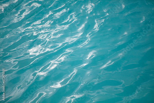 Beautiful turquoise tropical ocean water background texture, Bora Bora lagoon