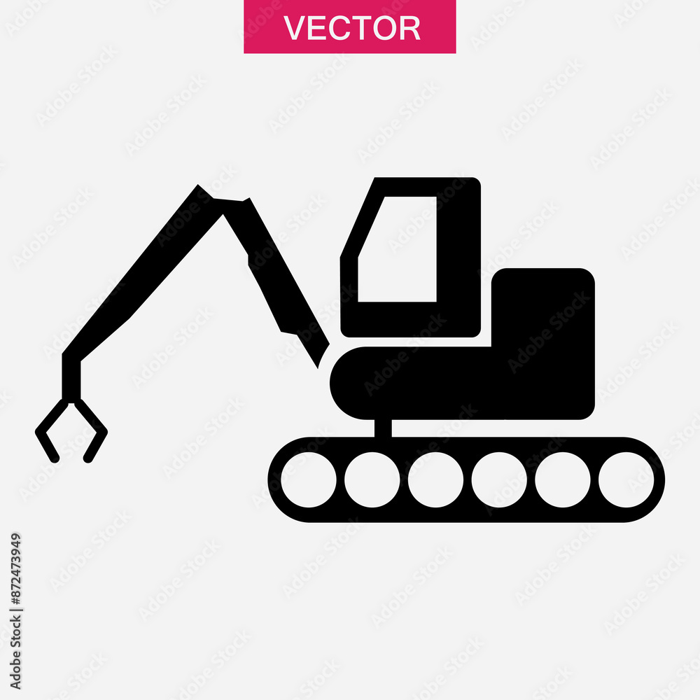 Wrecking ball crane vector icon. Demolition crane sign flat black trendy style illustration for web and app on white background..eps Wrecking ball crane vector icon. Demolition crane sign flat black trendy style illustration for web and app on white background..eps