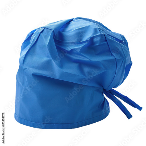 Blue Surgical Cap Hospital Healthcare Professional Medical Uniform Apparel photo