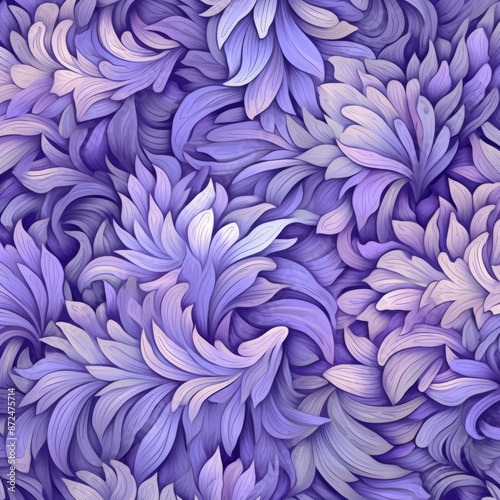 fabric in digital lavender floral pattern , High quality photo