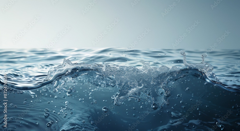 Water background, simple and clean, with clear water surface and light blue color. Water background, simple and clean, with clear water surface and light blue color.
