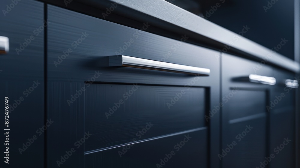 Close-Up of Modern Kitchen Cabinetry Close-Up of Modern Kitchen Cabinetry