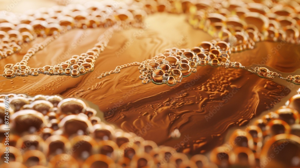 Golden Bubbles Abstract Golden Bubbles Abstract