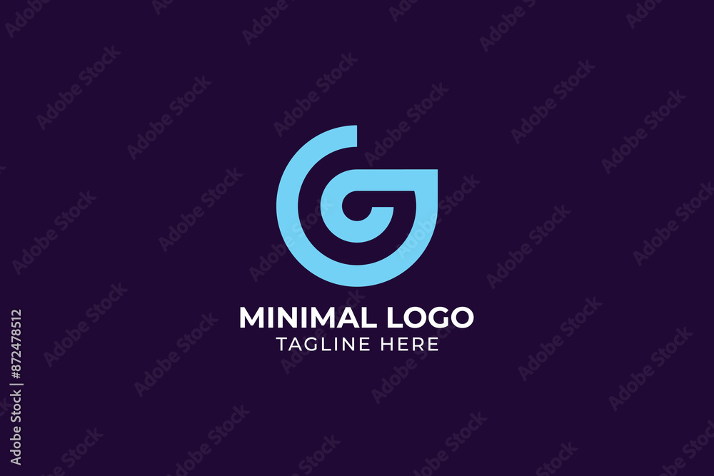 letter G coffee cup abstract coffee shop logo letter G coffee cup abstract coffee shop logo