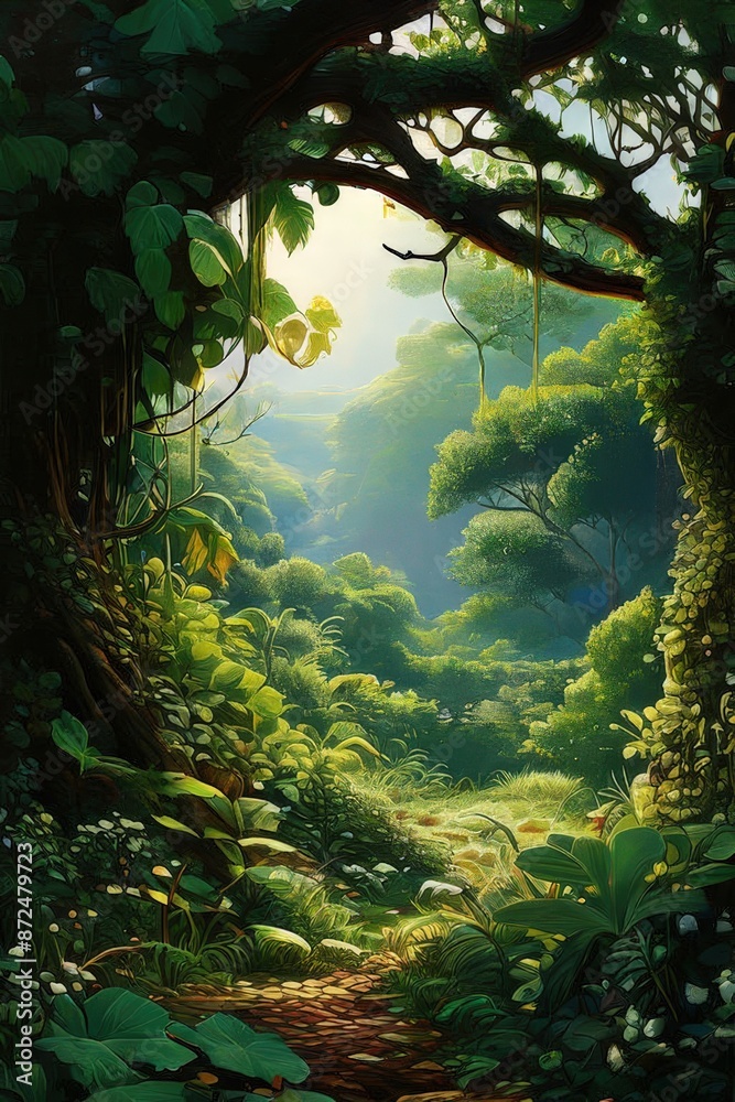 the AI Image Generator, Peaceful Nature Scene the AI Image Generator, Peaceful Nature Scene