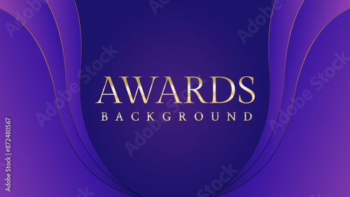 Pink blue purple golden royal awards graphics background. Lines growing elegant shine spark. Luxury premium corporate abstract design template. Banner certificate dynamic shape.	