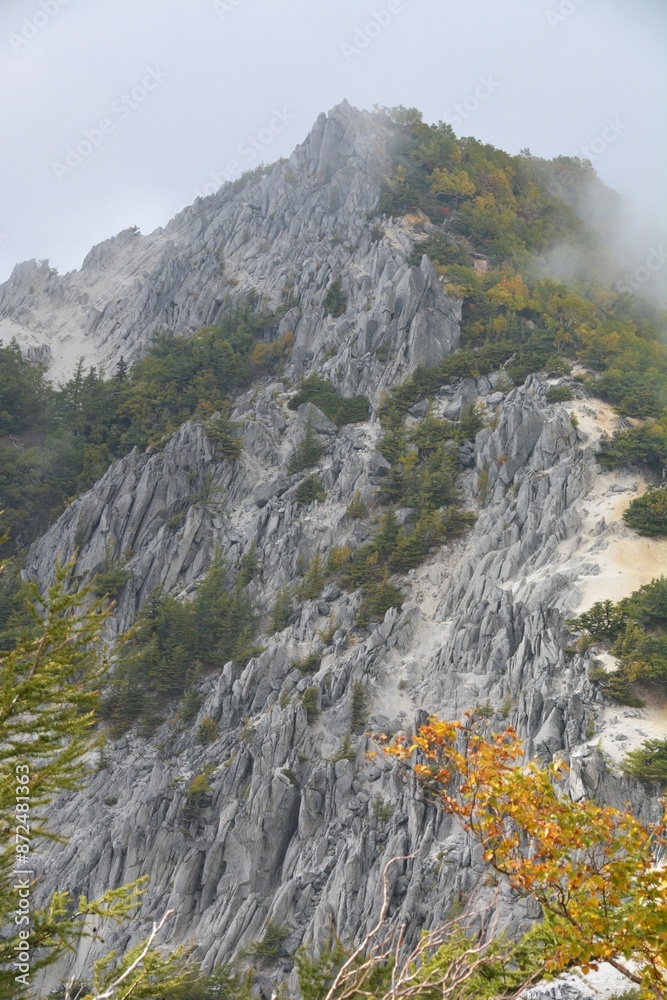 Obraz premium 紅葉の鳳凰山の景色