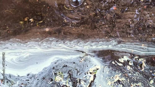 Chemicals contaminate groundwater as rain washes chemicals into streams and rivers