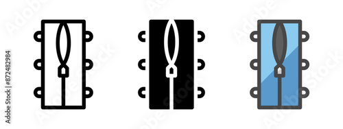 Multipurpose bag vector icon in outline, glyph, filled outline style. Three icon style variants in one pack.