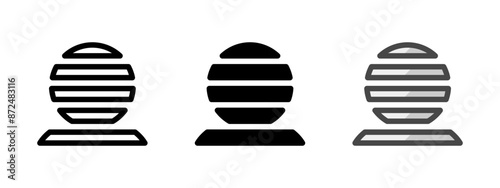 Multipurpose invisible vector icon in outline, glyph, filled outline style. Three icon style variants in one pack.