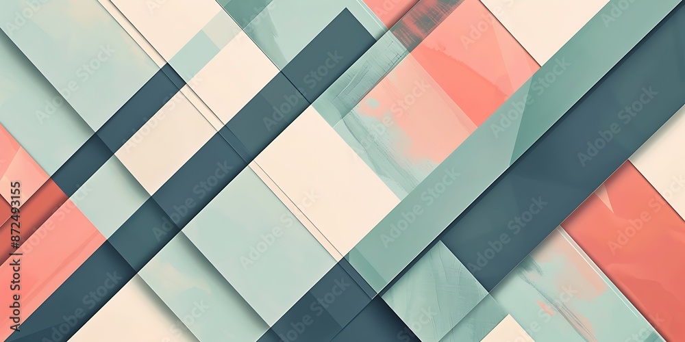 A modern and sleek abstract background with geometric shapes. The design features an array of angular patterns creating depth while maintaining simplicity
