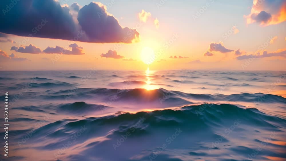Serene Ocean Sunset with Pink Clouds with Ai generated.
Serene Ocean Sunset with Pink Clouds with Ai generated.
