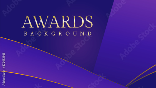 Pink blue purple golden royal awards graphics background. Lines growing elegant shine spark. Luxury premium corporate abstract design template. Banner certificate dynamic shape.	