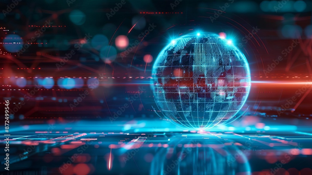 Holographic stability increase, digital geographical trends, modern financial environment, field of dept deep odject, all cover focus text, for spacecopy Holographic stability increase, digital geographical trends, modern financial environment, field of dept deep odject, all cover focus text, for spacecopy