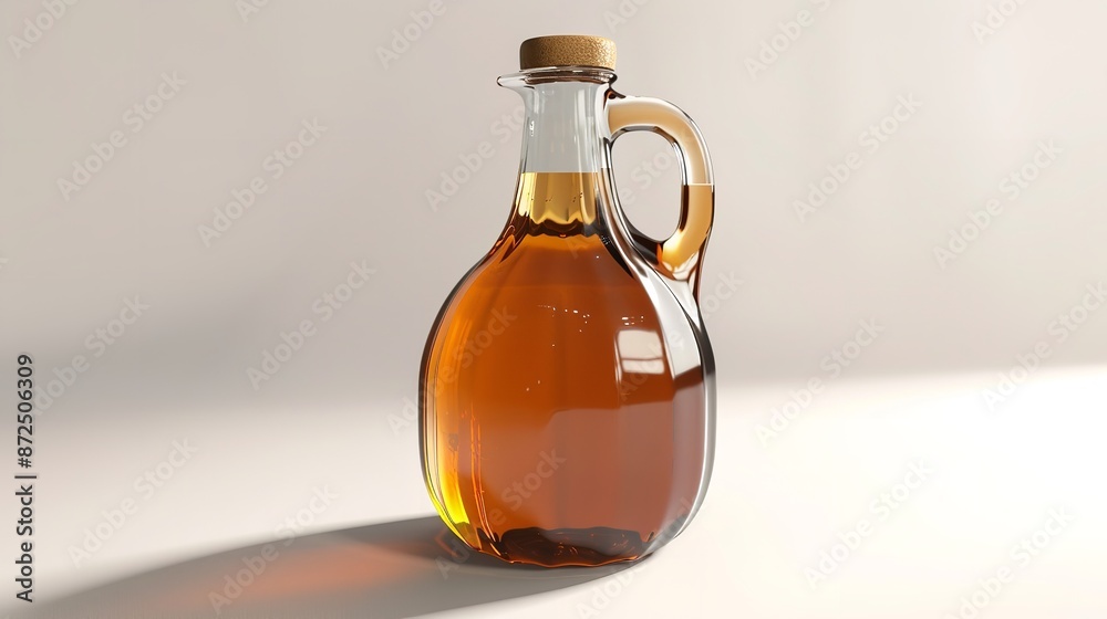 Bottle of Maple Syrup on White Background
Bottle of Maple Syrup on White Background