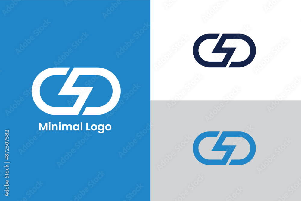 letter CC CD thunder bolt abstract vector business logo design, letter CD energy electric bolt iconic logotype