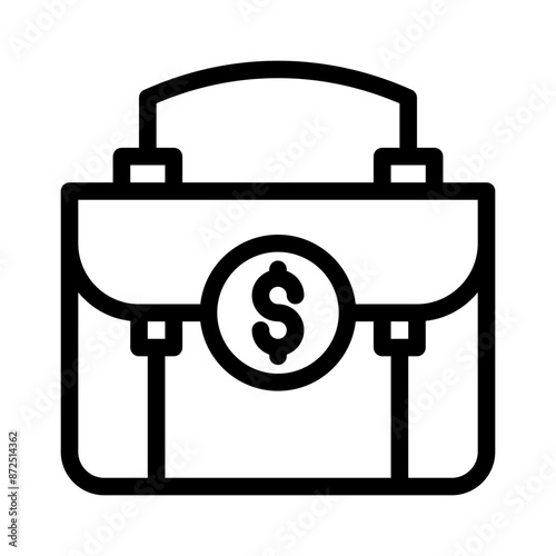 briefcase line icon