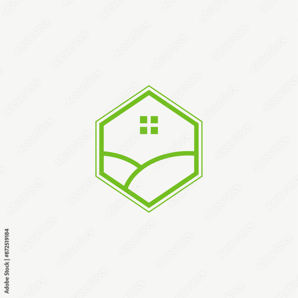 Modern Nature Living Logo Icon Vector Modern Nature Living Logo Icon Vector