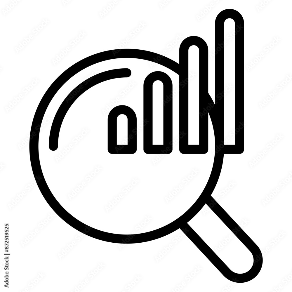 analytics information or data icon, isolated on white background. analytics information or data icon, isolated on white background.
