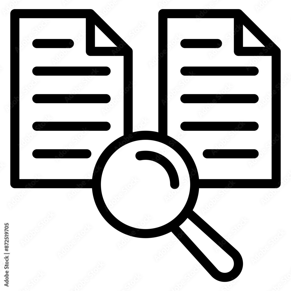 Audit document icon. Result report vector illustration on white isolated background. Audit document icon. Result report vector illustration on white isolated background.