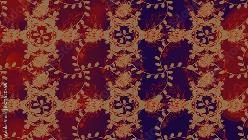Abstract elegance seamless pattern with floral background