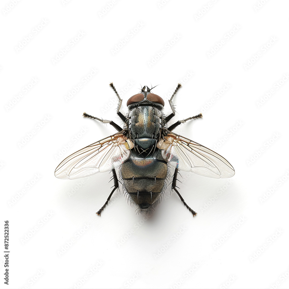 Elegant Fly on White Background Elegant Fly on White Background