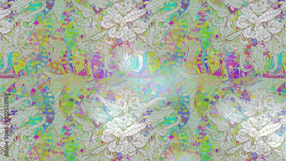 Abstract elegance seamless pattern with floral background Abstract elegance seamless pattern with floral background