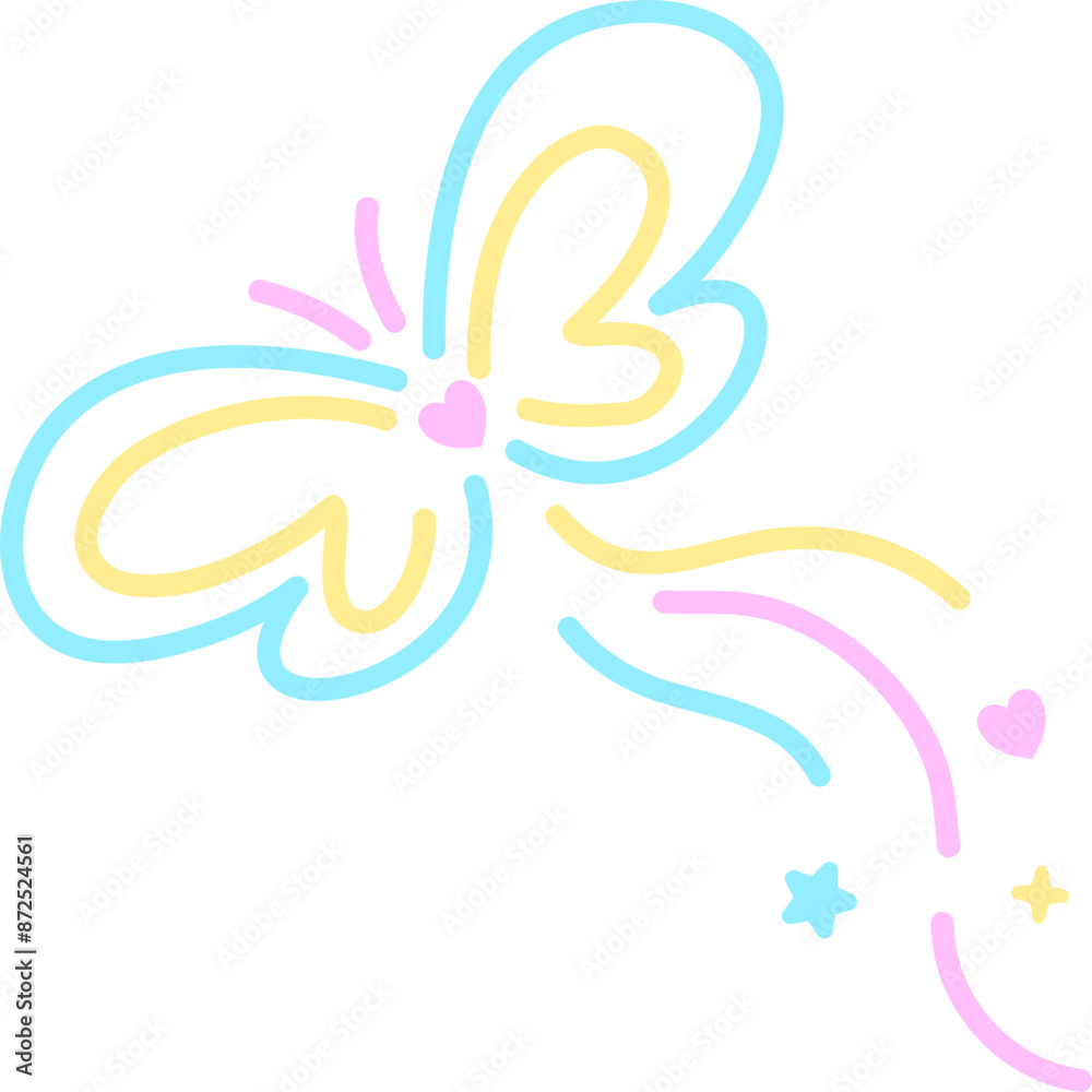 Obraz premium Cute Tattoo Line