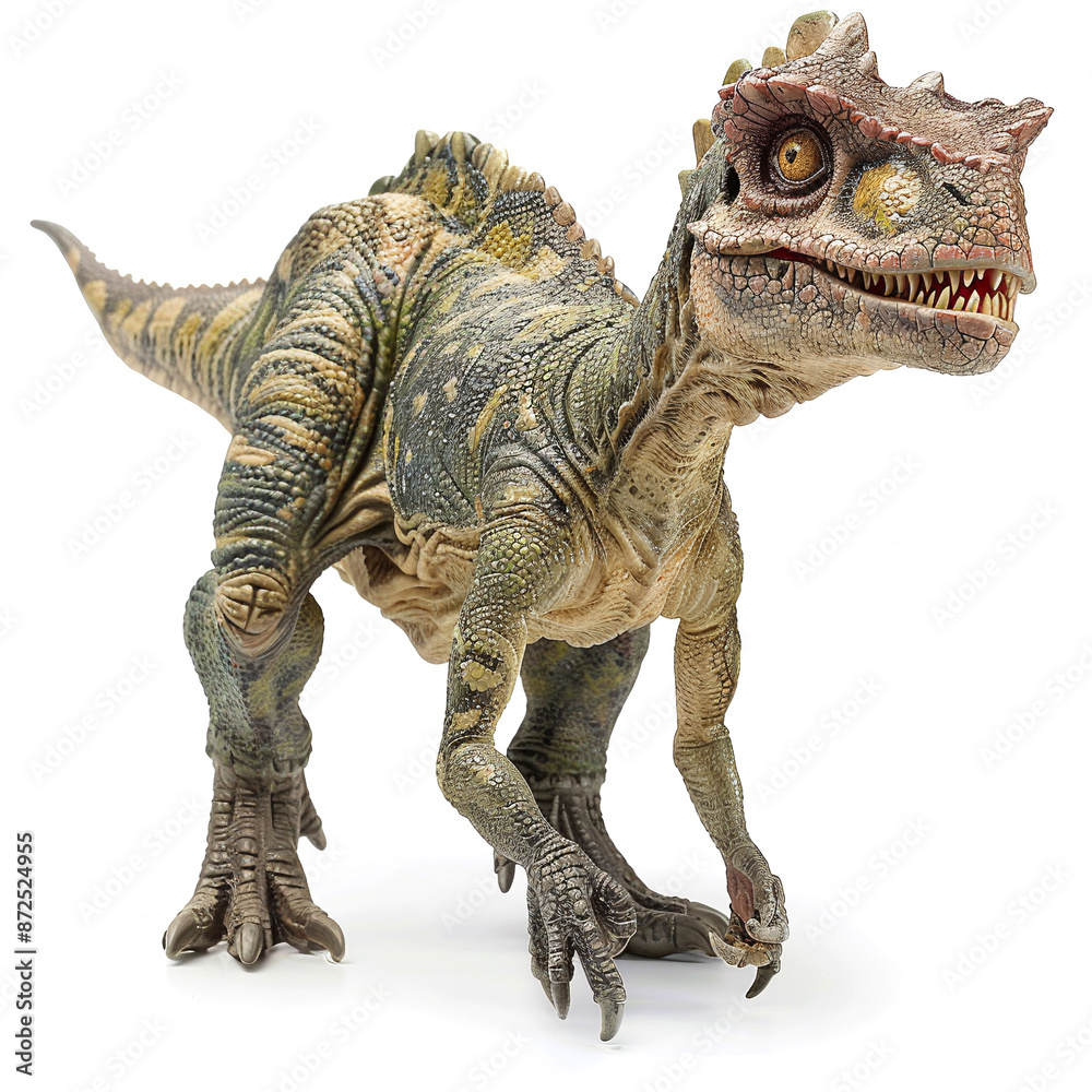 Fototapeta premium Title: Pachycephalosaurus Dinosaur Isolated on White Background.dinosaur