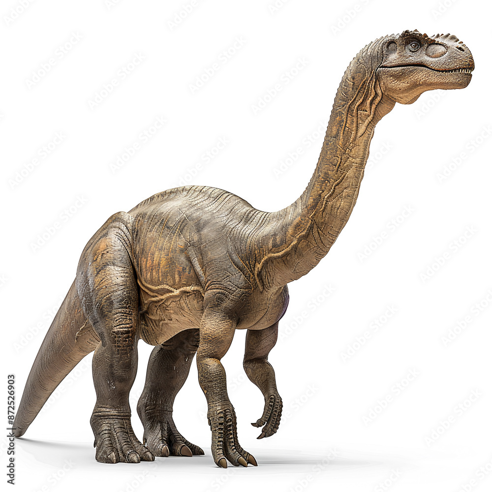 Fototapeta premium Majestic Argentinosaurus Dinosaur Isolated on White Background