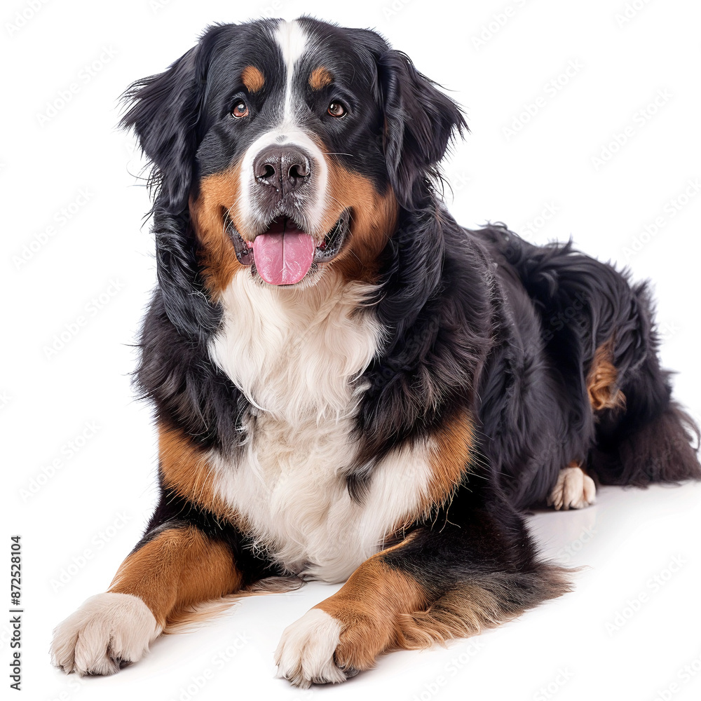 Bernese Mountain Dog isolated on white background Bernese Mountain Dog isolated on white background