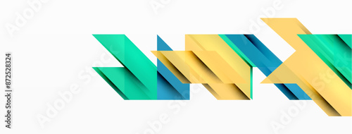 Speed and sport geometric background. Color lines dynamic template for wallpaper, banner, background or landing
