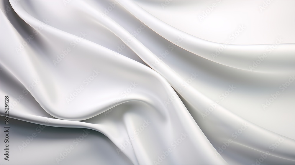 Obraz premium White abstract silk background