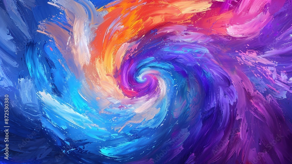 Oil Painting Style Dazzling Swirls Abstract Background Oil Painting Style Dazzling Swirls Abstract Background