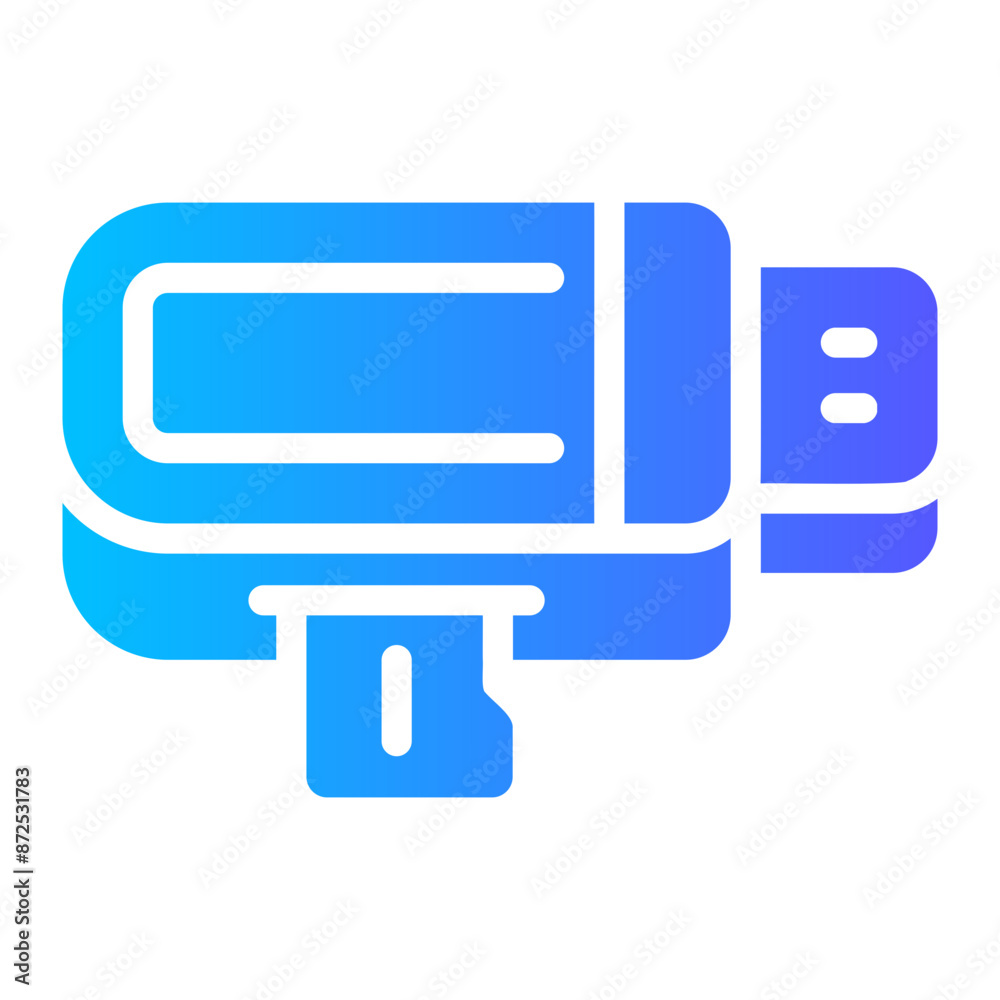 card reader Gradient icon card reader Gradient icon