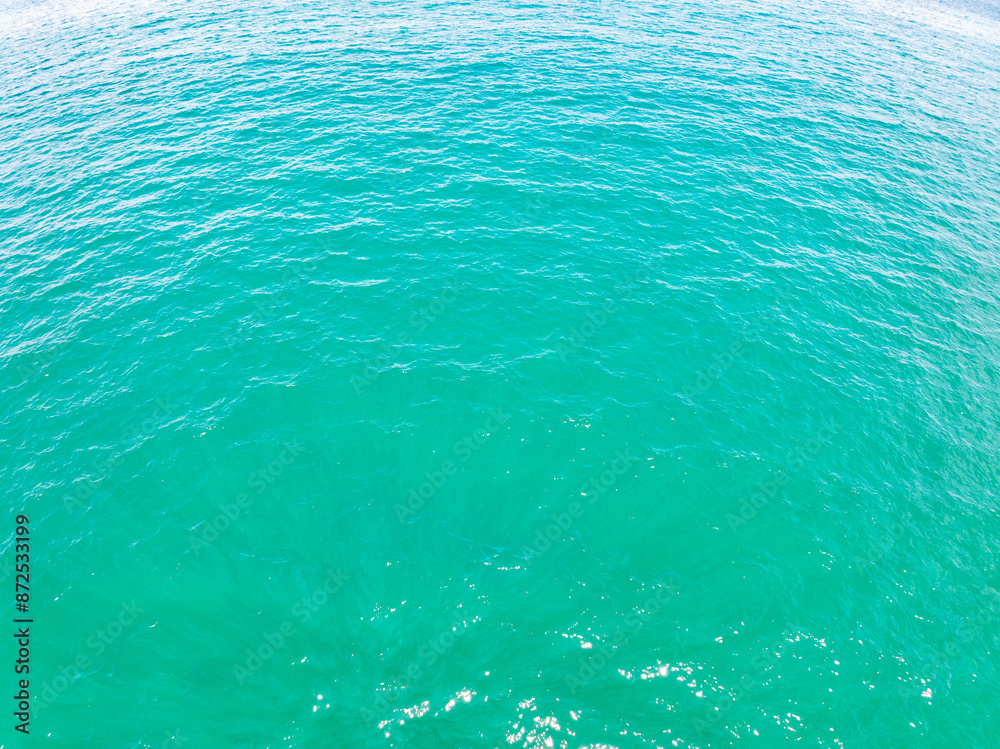 Obraz premium Sea surface aerial view,Bird eye view photo of sea waves and water surface texture, Ocean sea background, Beautiful nature Amazing view sea background