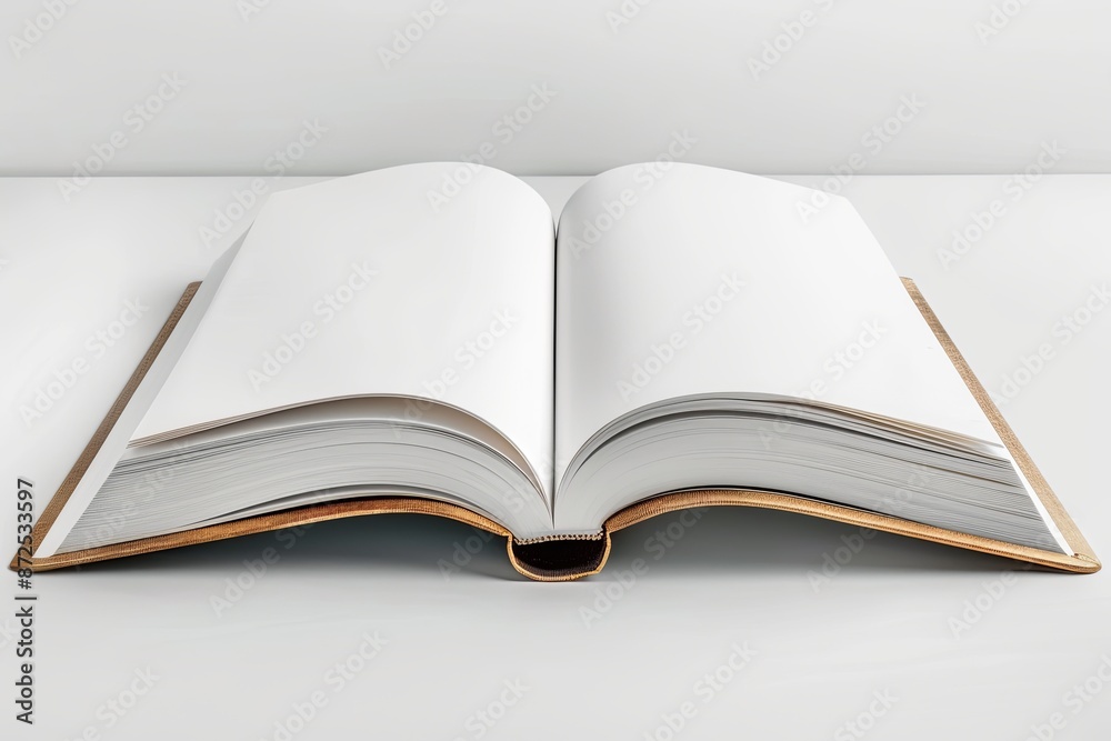 White book cover mockup on isolated white background created with generative AI White book cover mockup on isolated white background created with generative AI