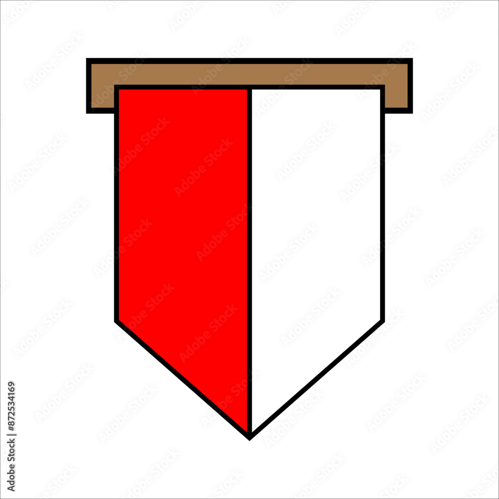 Indonesian Flag Decoration Vector Element Indonesian Flag Decoration Vector Element