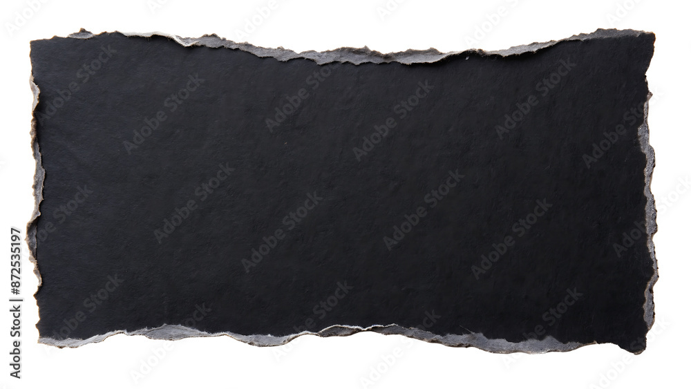 Black paper with torn edges texture for using as text box Stock ...