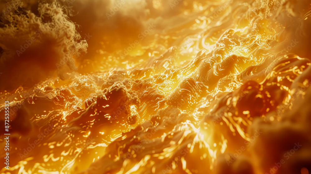 Fiery Explosion with Intense Flames and Smoke Creating Apocalyptic Scene Fiery Explosion with Intense Flames and Smoke Creating Apocalyptic Scene