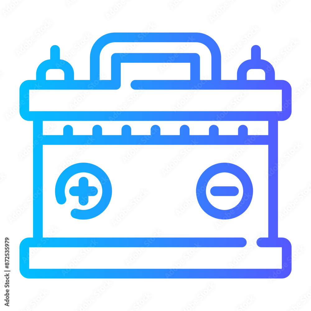 battery Line Gradient Icon
