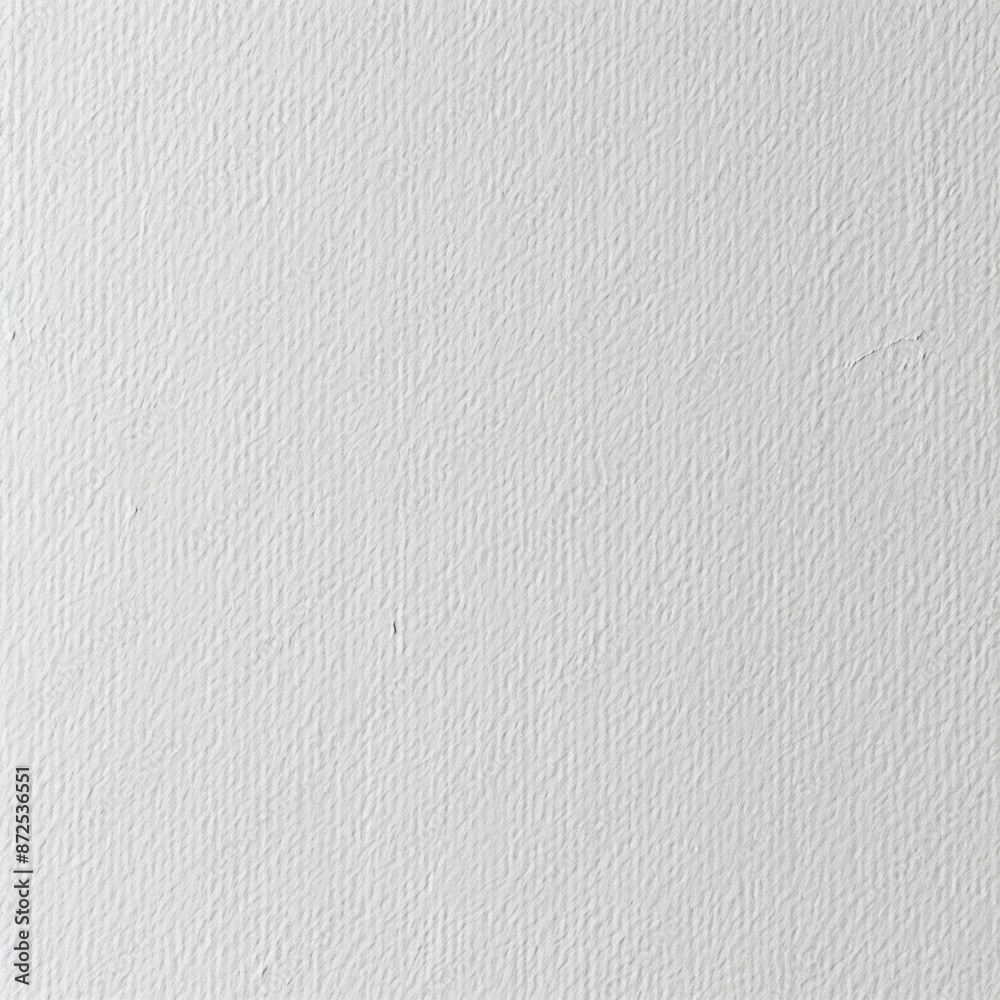 Fototapeta premium Clean white paper texture with subtle grain, providing a simple and versatile background
