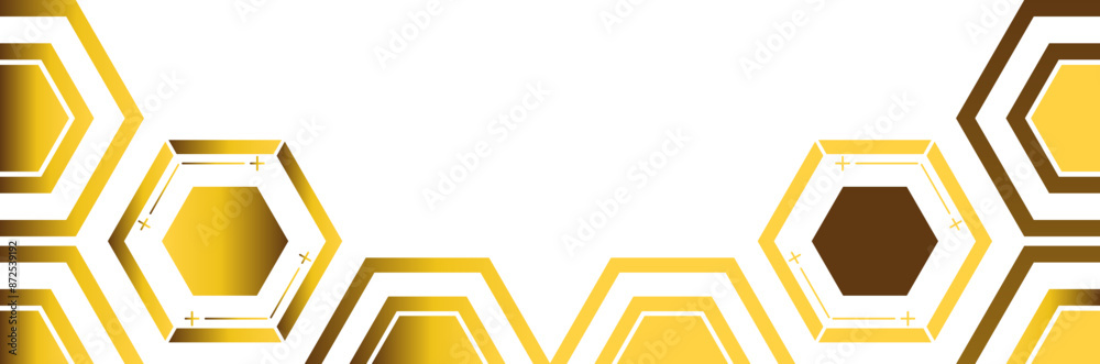 golden hexagon frame bottom decoration golden hexagon frame bottom decoration